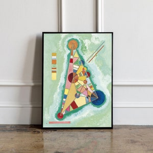 Mostra di Wasilly Kandinsky Stampa, Kandinsky Poster, Kandinsky wall Art, Bauhaus Print, Bauhaus Exhibition Poster, Scandinavian Decor