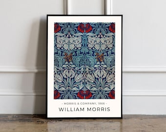 Poster di William Morris, stampa di William Morris, Morris Wall Art Decor, Poster vintage, stampa floreale vintage, arte della parete alla moda, arte della parete della camera da letto