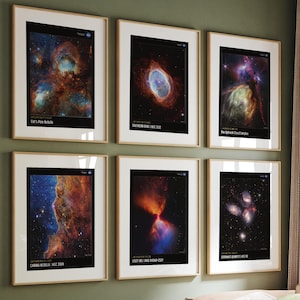 Set van James Webb ruimtetelescoop posterafdrukken, wanddecoratie, ruimteprint, poster van het zonnestelsel, NASA-print, James Webb Art, astronomieposter