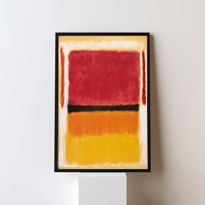 Mark Rothko Ausstellungsposter, Mark Rothko Kunstdruck, Abstraktes Kunstposter, Moderne Kunst, Minimalistisches Dekor, Vintage Ausstellungsposter