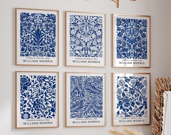 William Morris Poster Set, William Morris exhibition Print, William Morris exhibition poster, William Morris Wall art, Birthday Gift