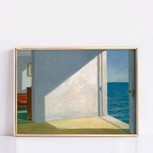 Edward Hopper Rooms by the Sea (1951) poster, Edward Hopper print, Edward Hopper wall art decor, Edward Hopper exhibition print