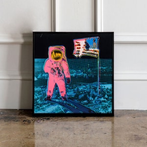 Andy Warhol Moonwalk pop art poster, Andy Warhol Moonwalk Print, Andy Warhol Astronaut print Wall art decor, Square print