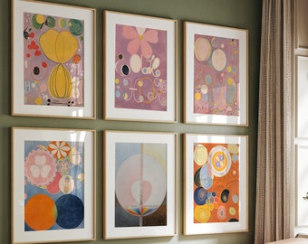 Juegos de carteles de Hilma Af Klint, impresión de la exposición de Hilma Af Klint, cartel de la exposición de Hilma Af Klint, arte de la pared de Hilma Af Klint, regalo de cumpleaños