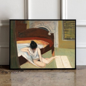 Edward Hopper New York Interior exhibition poster, Hopper exhibition print, Hopper wall art decor, Hopper Vintage decor, Hopper Home Decor