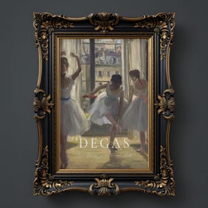 Edgar Degas Ballerinas Druck, Degas Ballerina Poster, Degas Ausstellungsplakat, Degas Wandkunst, Ballett Druck, Balletttänzer Druck