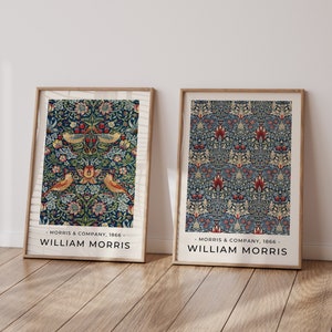 William Morris Prints Set of 2 No:3 William Morris Poster, William
