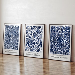 SET OF 3 William Morris Posters, William Morris Print, William Morris Art, Vintage Poster, Floral Print, William Morris Wall Art Decor