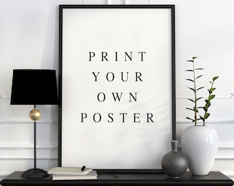 Print your own custom poster, Custom Poster Printing, Personalized Poster, High Quality Print, Movie poster, Wedding Poster, Family Poster