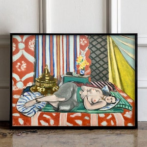 Henri Matisse Marie Laurencin Poster, Henri Matisse poster, Exhibition Print, Matisse pink poster,Henri Matisse print