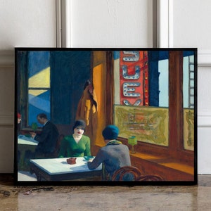 Edward Hopper Chop Suey (1929) poster, Edward Hopper print, Edward Hopper wall art, Edward Hopper exhibition print, Chop Suey print