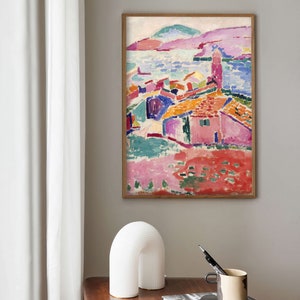 Henri Matisse Plakat, Matisse Blick auf Collioure Plakat, Ausstellungsdruck, Matisse Landschaftsplakat Bild 8