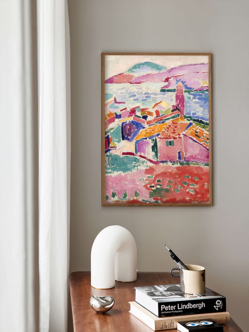Henri Matisse Plakat, Matisse Blick auf Collioure Plakat, Ausstellungsdruck, Matisse Landschaftsplakat Bild 8