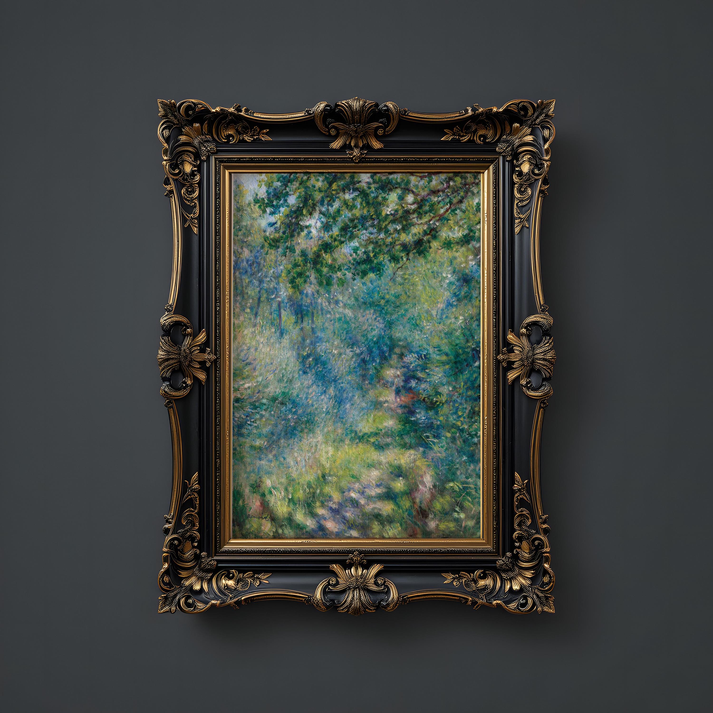 ピエール＝オーギュスト・ルノワール、森の中のプリント、ピエール