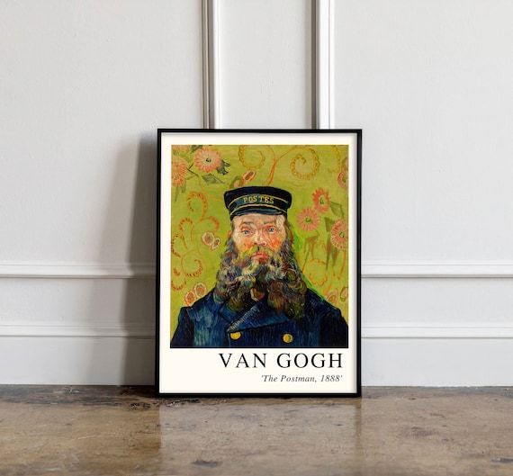 Vincent Van Gogh the Postman Print Van Gogh Wall Art Vincent | Etsy