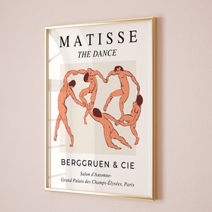 Henri Matisse Tha Dance Poster, Henri Matisse Wall art, Henri Matisse Exhibition Print, Matisse home decor, Gift for friends, Gift for mom