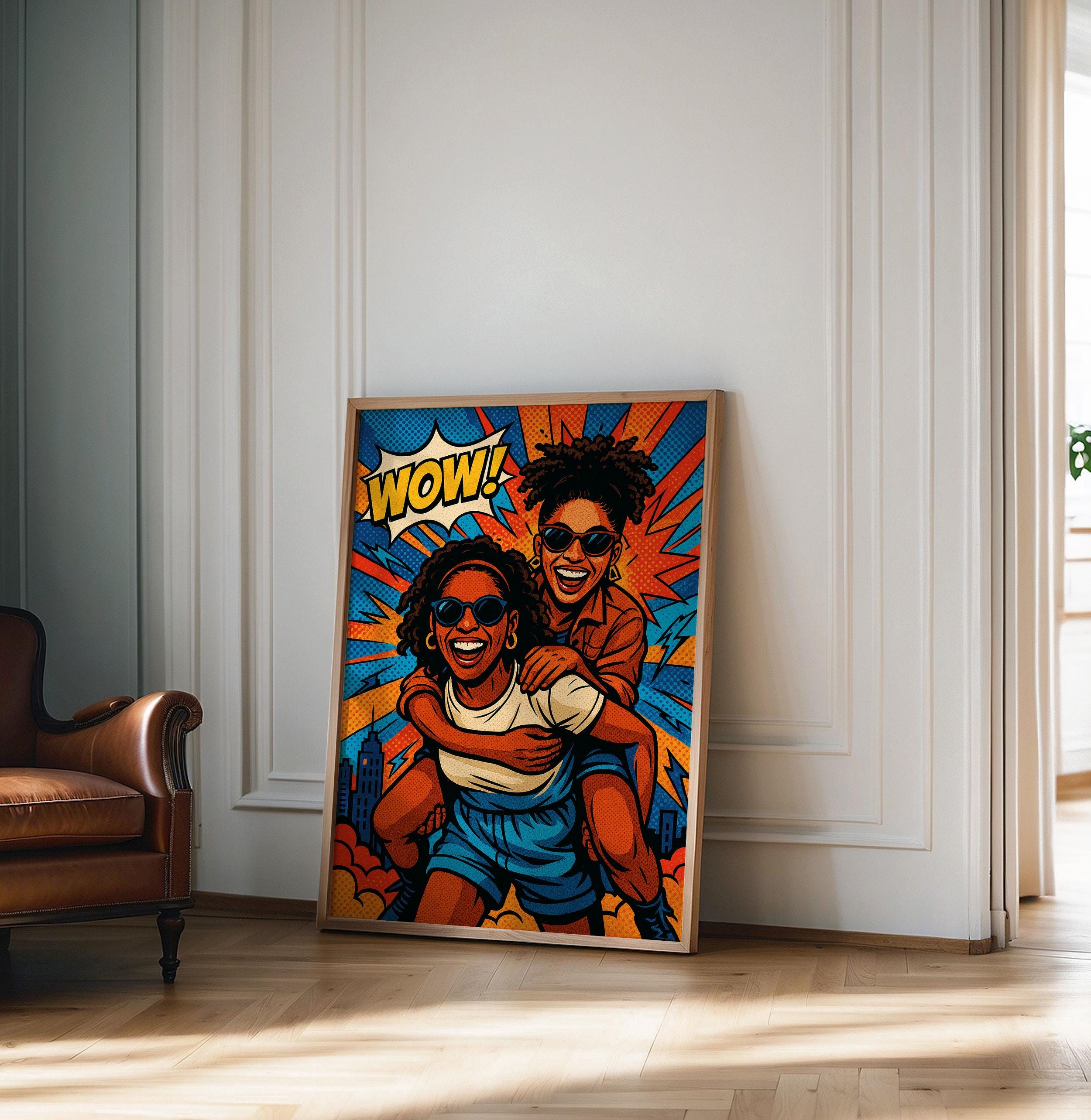 Custom Comic Book Portrait From Photo, Personalized Pop Art Poster ...