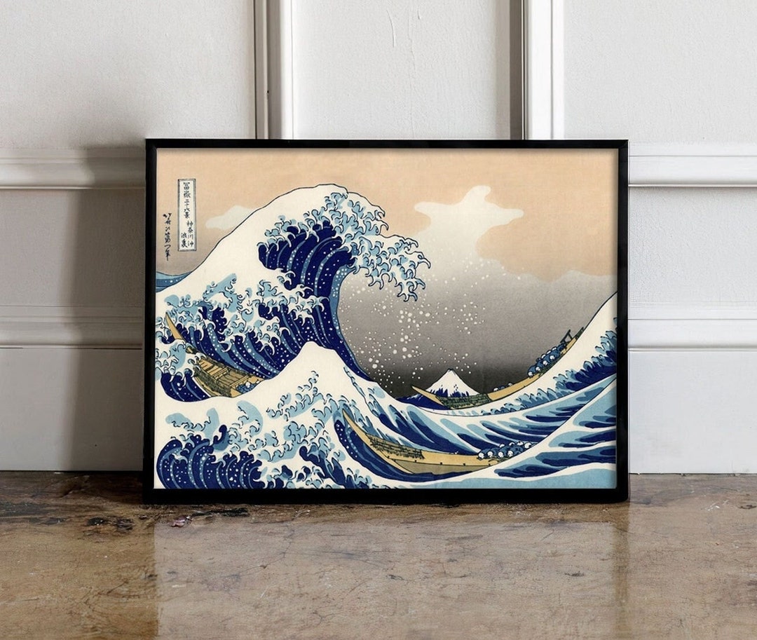 Katsushika Hokusai Poster, the Great Wave Poster, Japanese Art