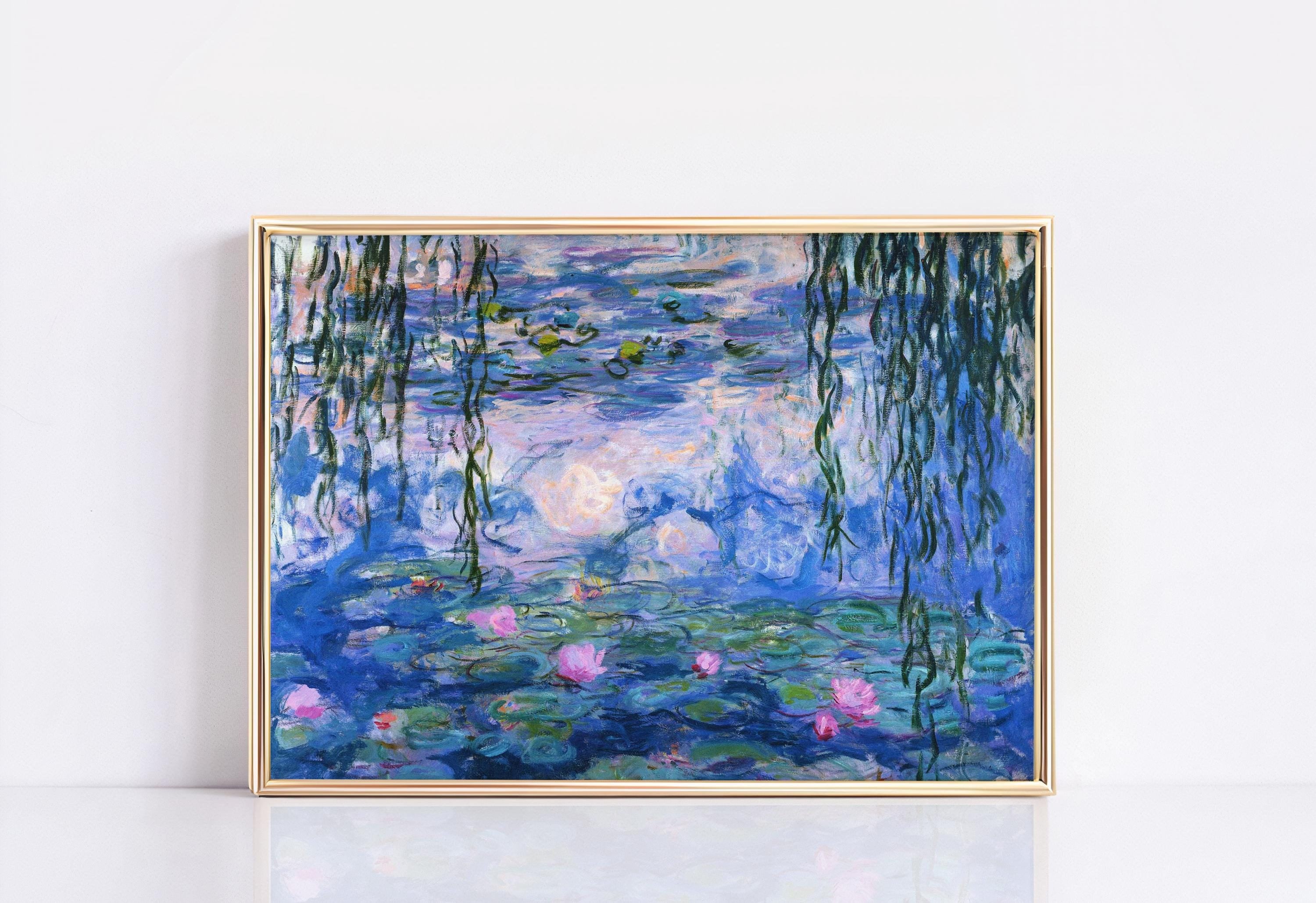 Water Lilies by Claude Monet Poster, Claude Monet Print, Monet Exhibition Print, Landscape wall art, Wall Decor, Home Decor, Modern Art