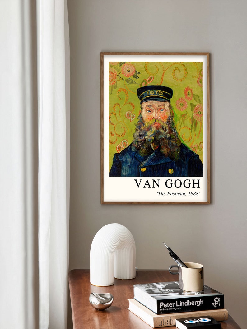 Vincent Van Gogh the Postman Print Van Gogh Wall Art Vincent - Etsy