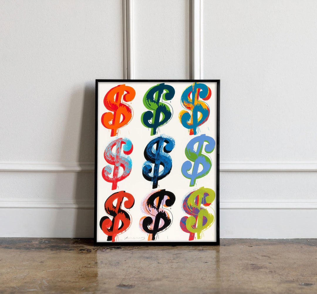 Andy Warhol、DOLLAR SIGN、海外版超希少レゾネ、新品額付 Andy Warhol Dollar Sign Lithograph – newPOPart Gallery
