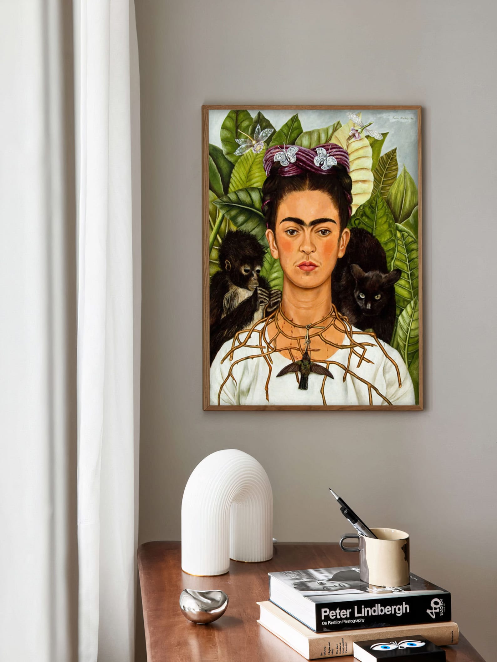 Rare Frida Kahlo Self-portrait With Thorn Print Vintage Frida | Etsy