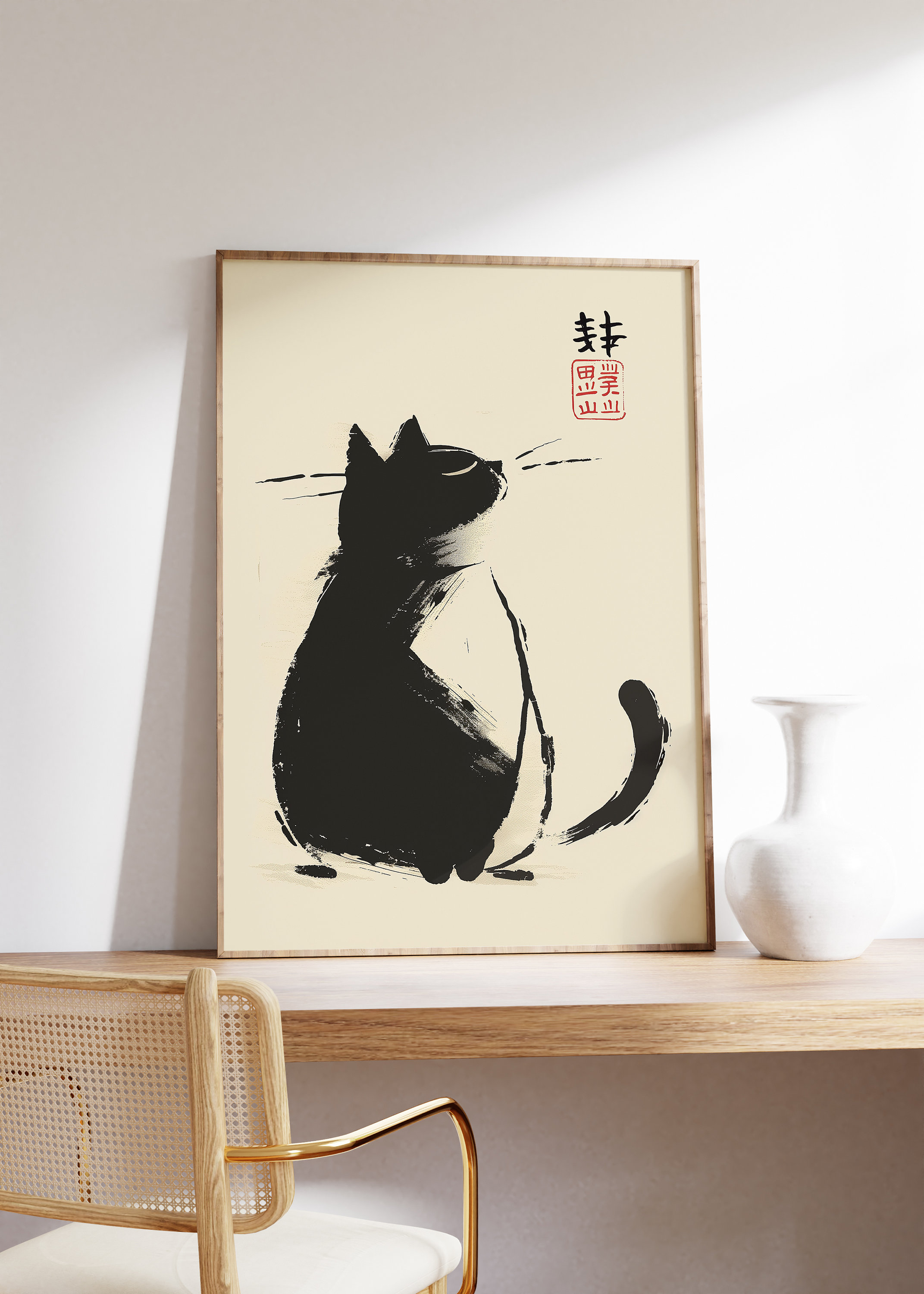SET OF Matsumoto Hoji Cat Print, Matsumoto Hoji Cat Poster