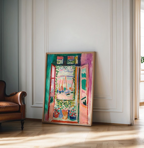 Henri Matisse Poster, Open window poster,  Matisse Wall art, Henri Matisse Print, Henri Matisse wall decor, Matisse wall art, Gift For mum