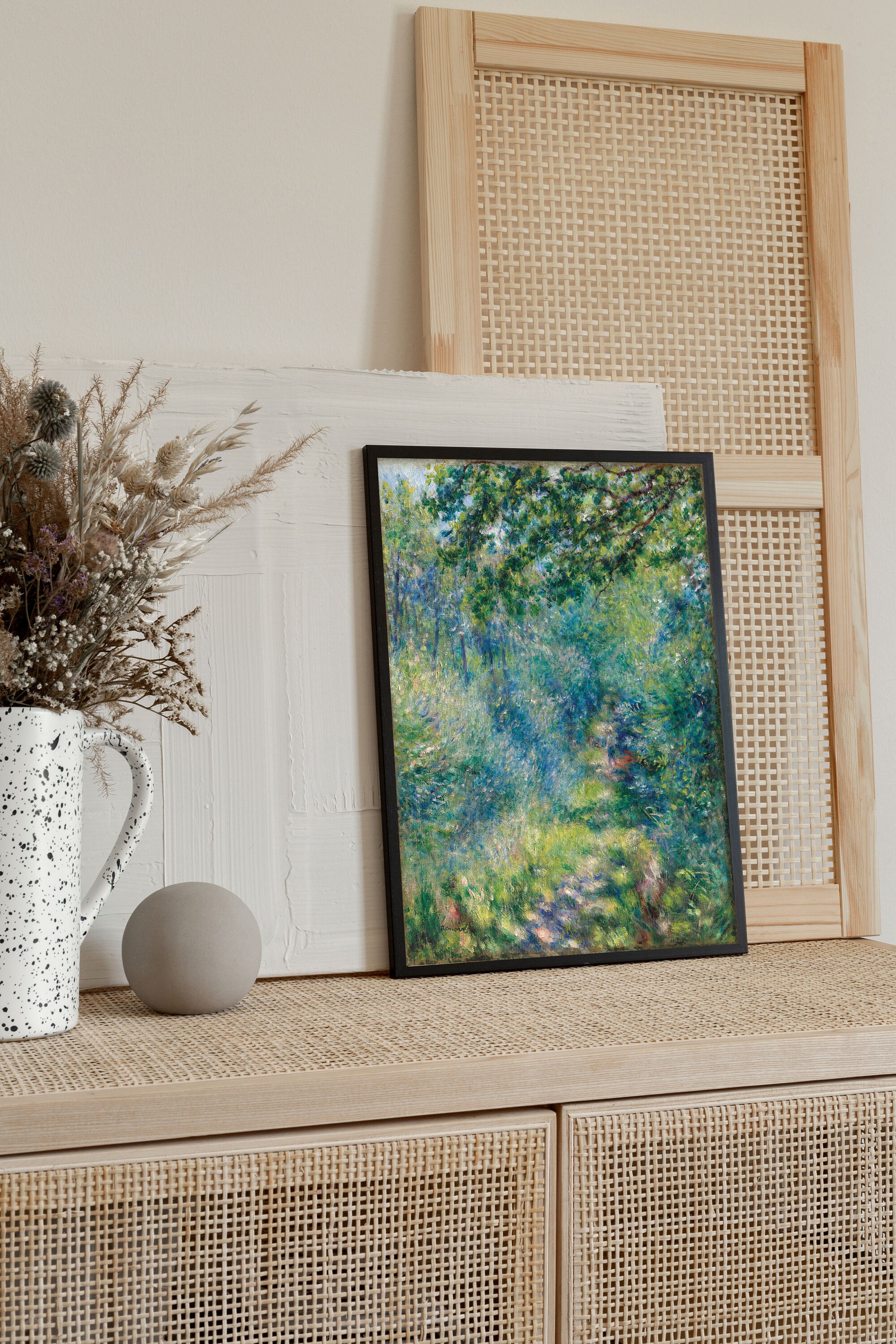 ピエール＝オーギュスト・ルノワール、森の中のプリント、ピエール