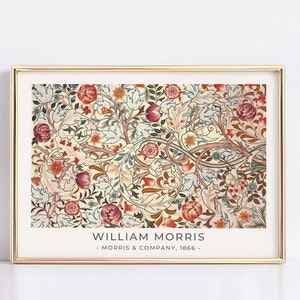 William Morris Poster, William Morris Print, William Morris FLoral Art, Vintage Poster, Floral Print, Floral Vintage Print