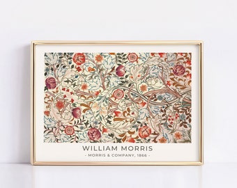 Póster de William Morris, Impresión de William Morris, Arte floral de William Morris, Póster vintage, Impresión floral, Impresión floral vintage