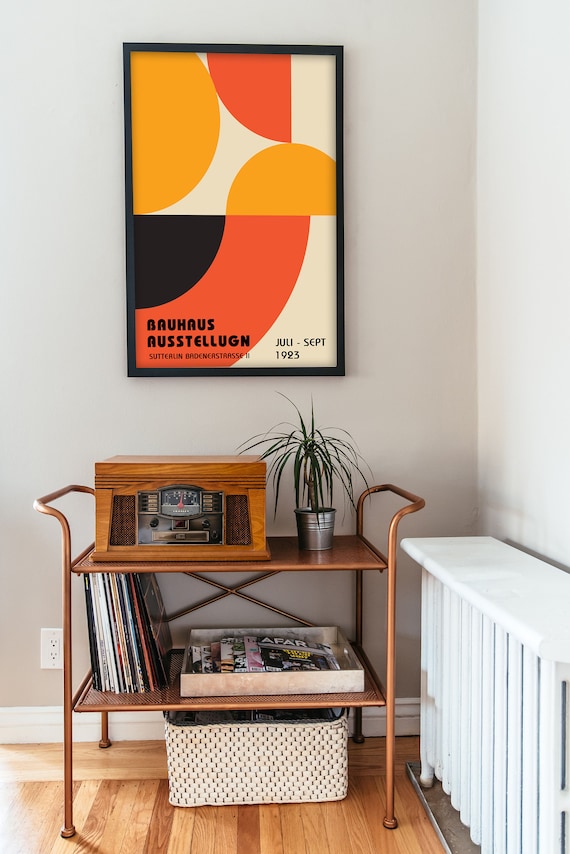 Bauhaus Print, Bauhaus 1923 Exhibition Poster,bauhaus Line Art