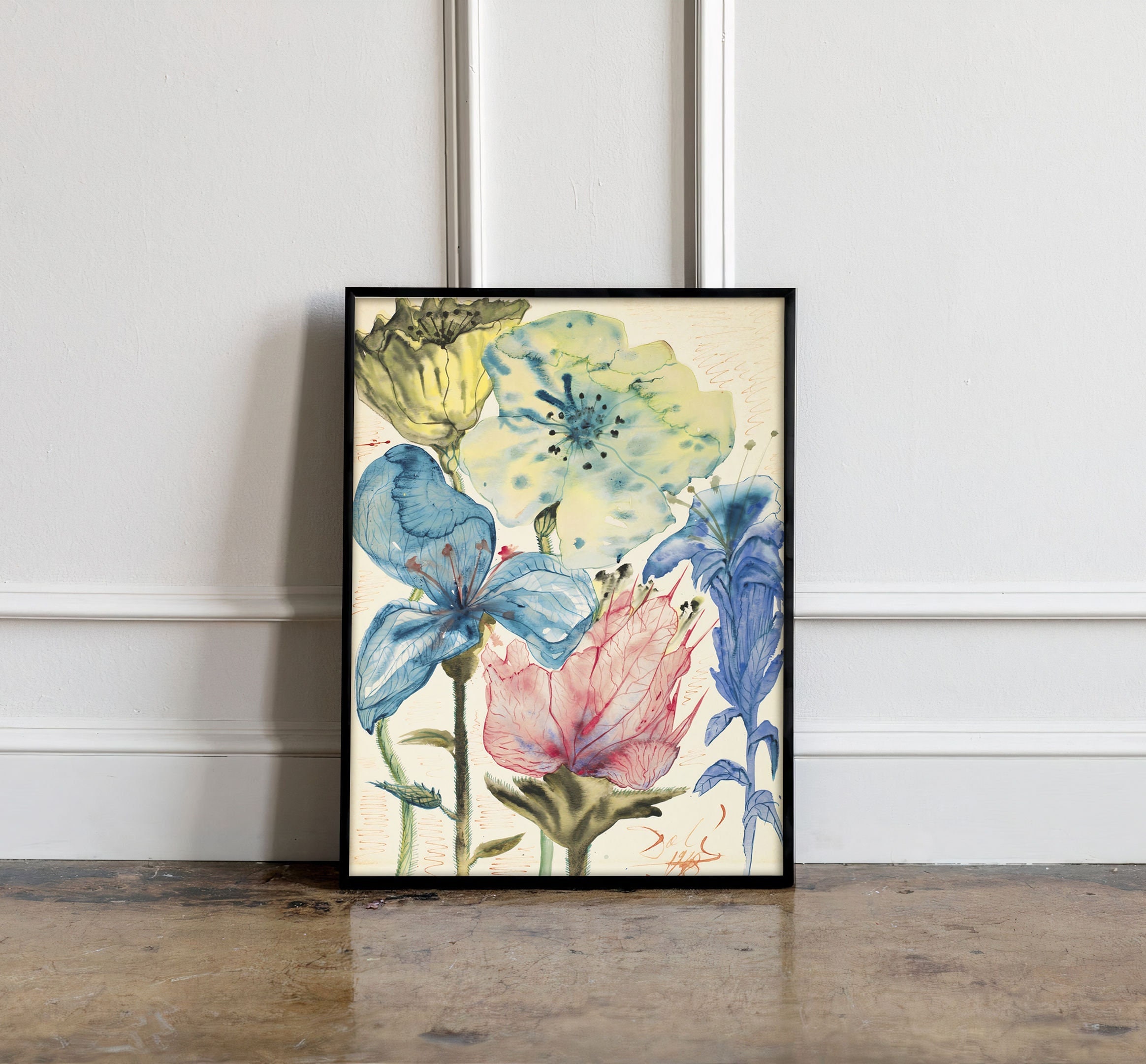 5月13日まで】852 サルバドール・ダリ Ship and flowers 版画