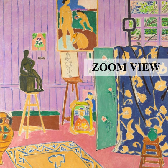 Henri Matisse Poster, Pink Studio Print, Matisse Wall Art, Henri