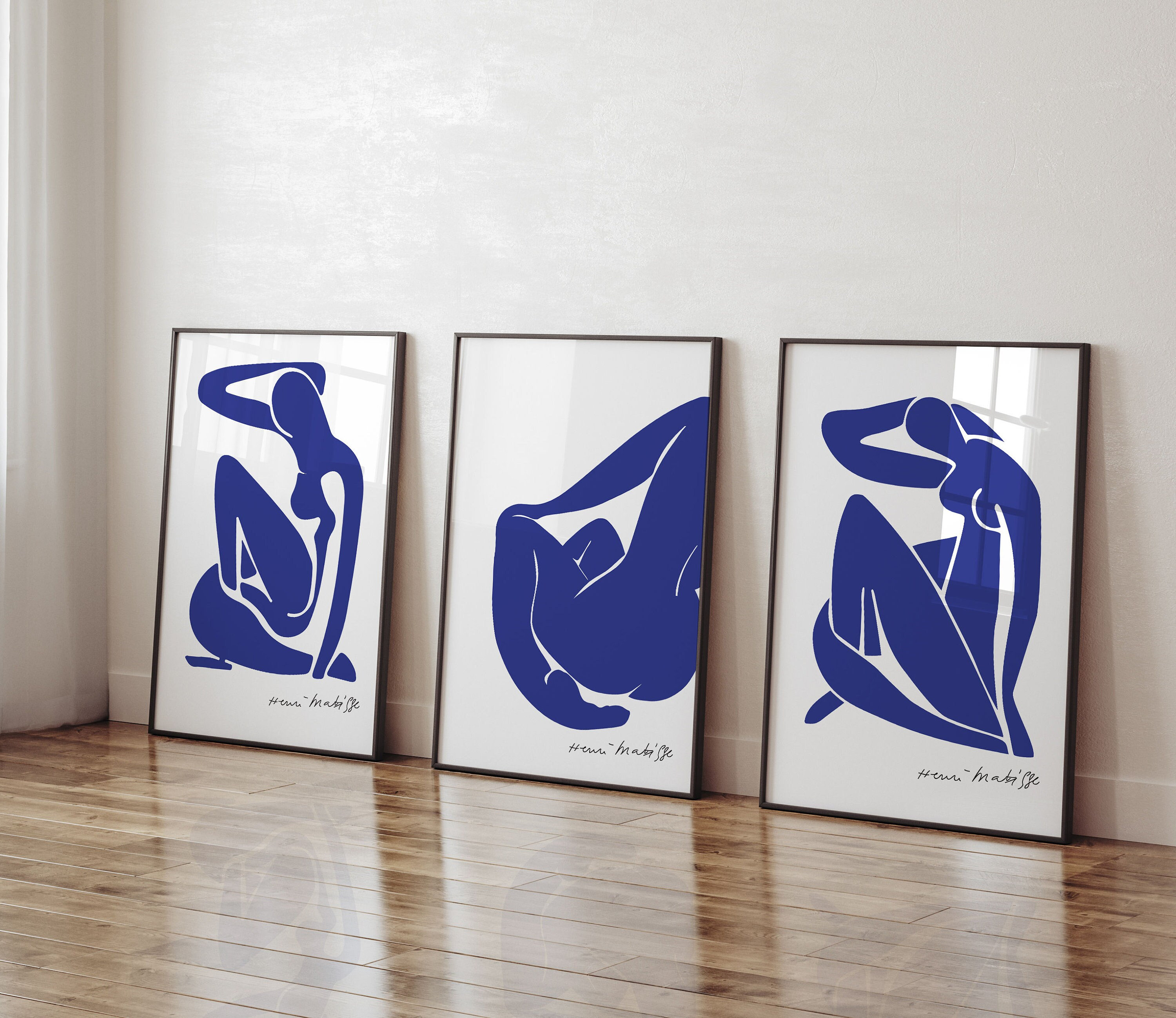 SET OF 3 Henri Matisse Blue Nude Posters, Henri Matisse Print