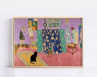 Henri Matisse Pink Studio 1911 Poster, Henri Matisse poster, Exhibition Print, Matisse pink poster,Henri  Matisse print