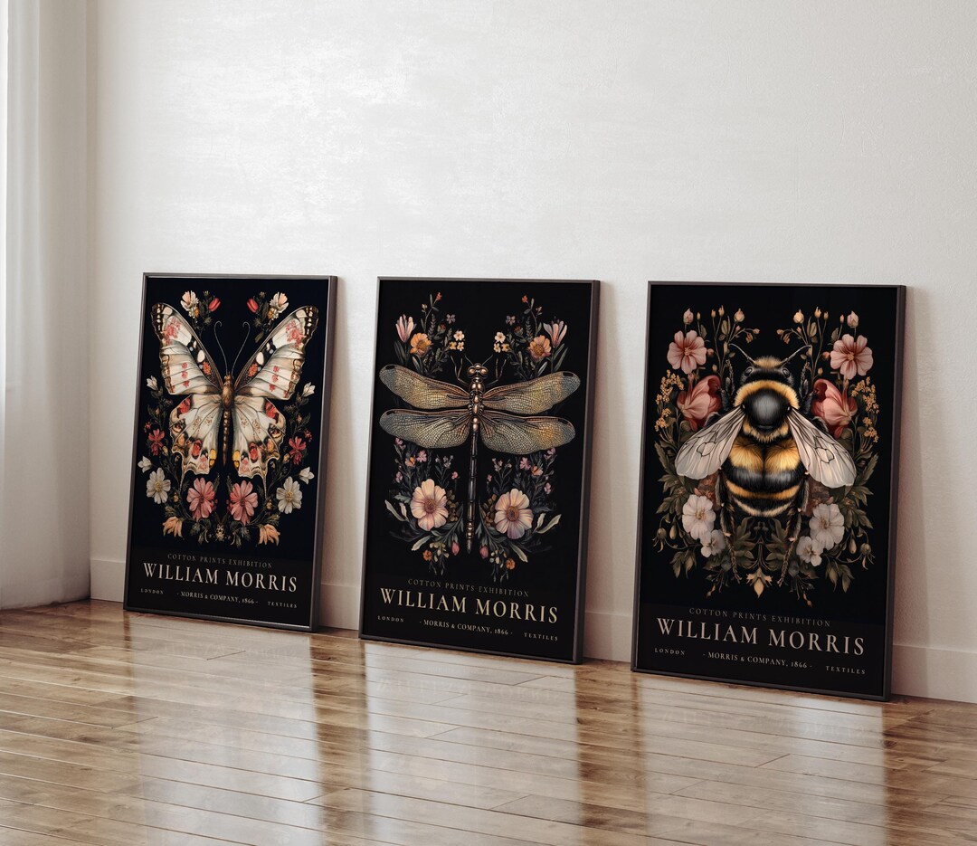 SET OF 3 William Morris Posters, William Morris Print, Morris Wall Art ...