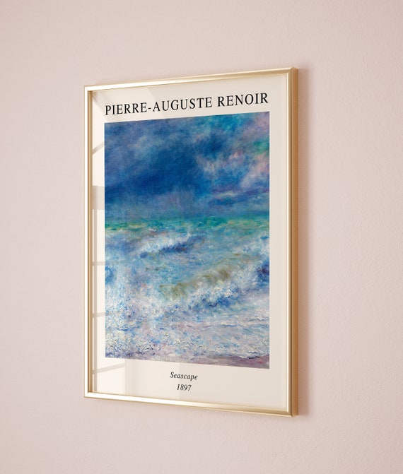 Seascape by Pierre-Auguste Renoir Poster, Pierre-Auguste Renoir Print, Renoir Home Decor, Renoir wall art, Gift Idea fo mum, gift for friend