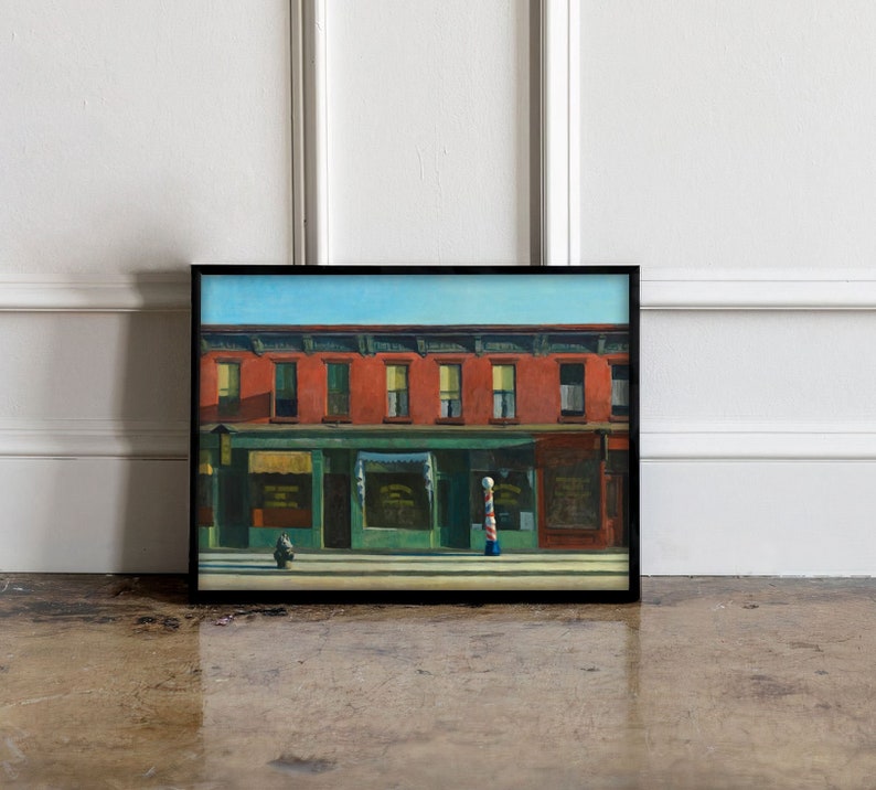 Edward Hopper Early Sunday Morning Poster Edward Hopper Etsy