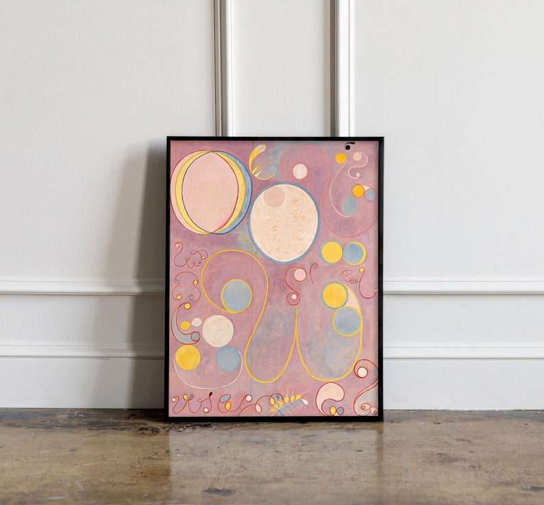 Hilma Af Klint Art Print Hilma Af Klint Poster Abstract Etsy