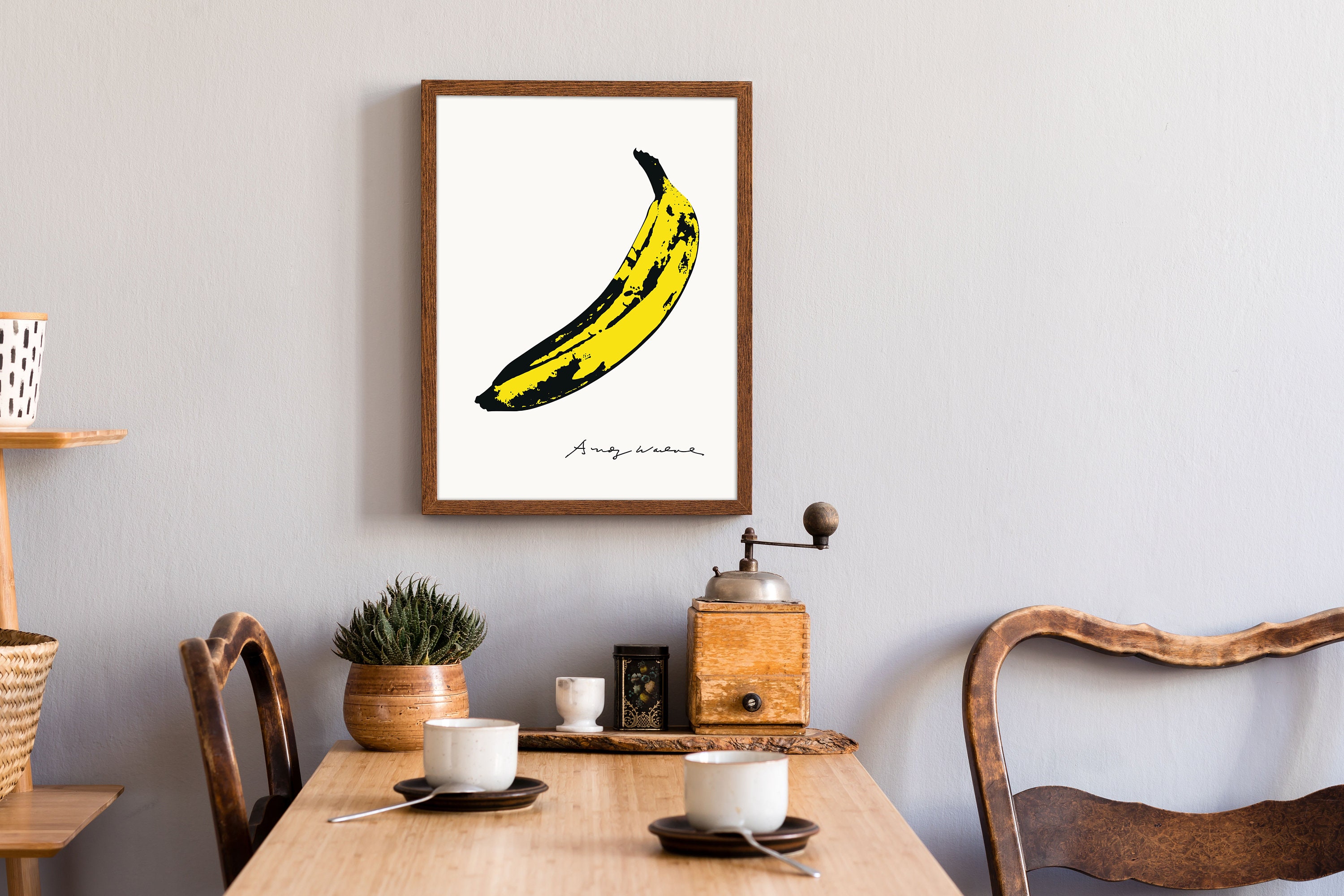Andy Warhol Banana Pop Art Poster, Andy Warhol Banana Print