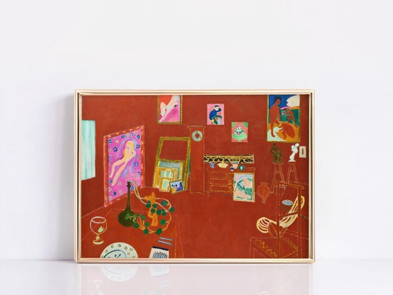 The Red Studio Poster by Henri Matisse, Museum Print, Matisse