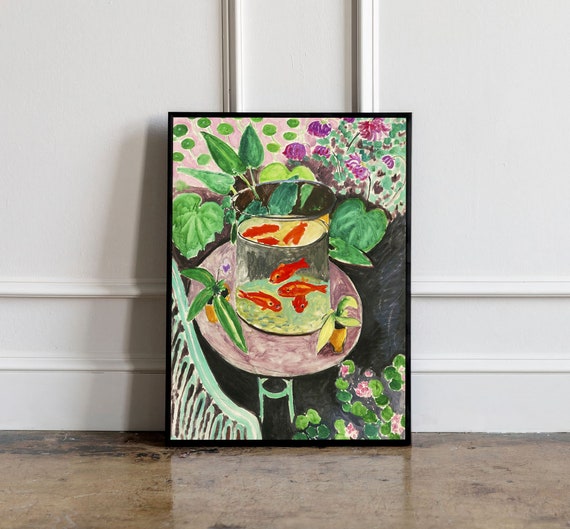 Henri Matisse Goldfish Poster, Henri Matisse Wall Art, Henri