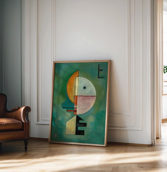 Wasilly Kandinsky Up (1929) Print, Wasilly Kandinsky Poster, Wasilly Kandinsky Art, Bauhaus Print, Bauhaus Exhibition Poster