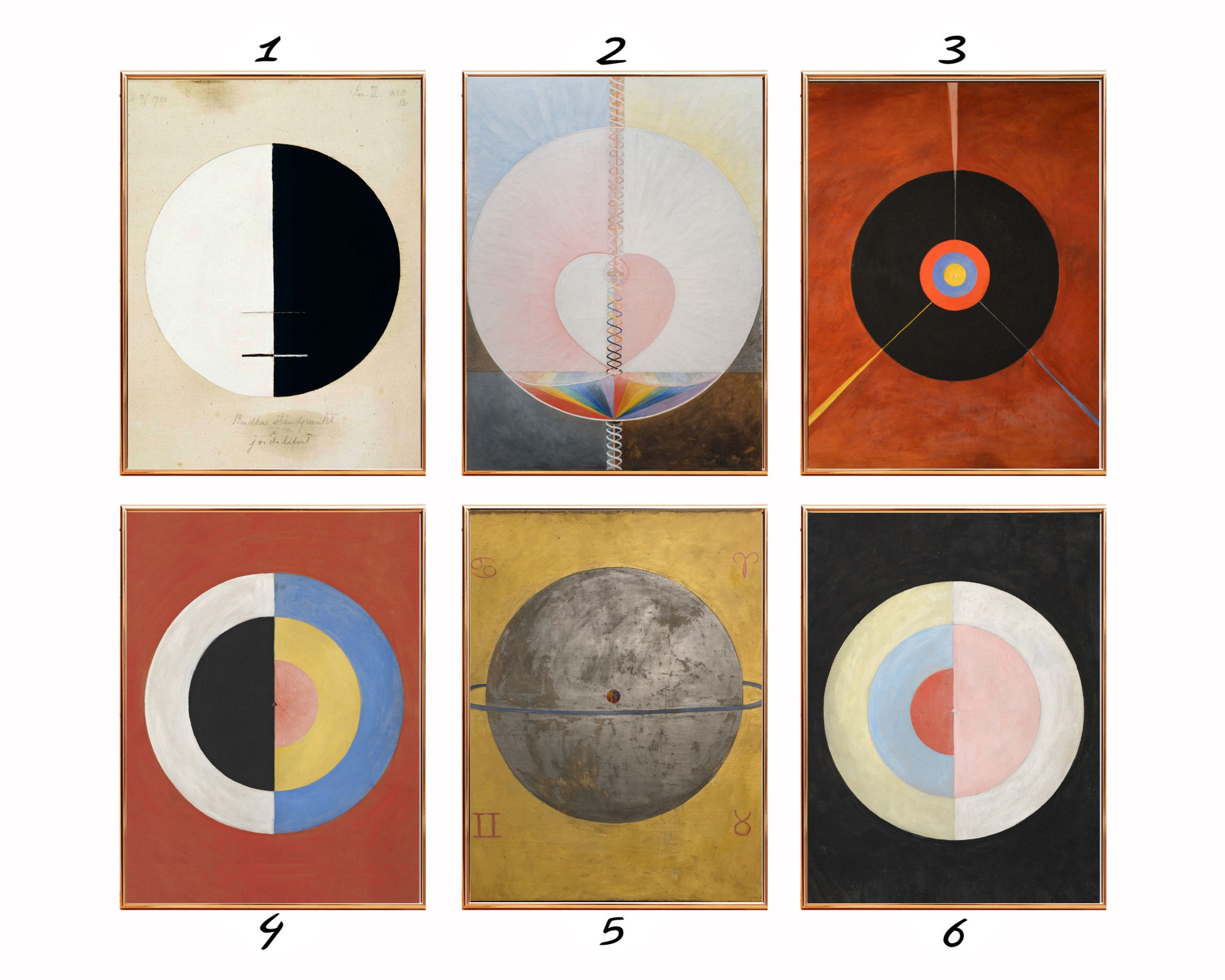 アートポスター ヒルマ・アフ・クリント エキシビジョンポスター アートポスター ヒルマ・アフ・クリント エキシビジョンポスター