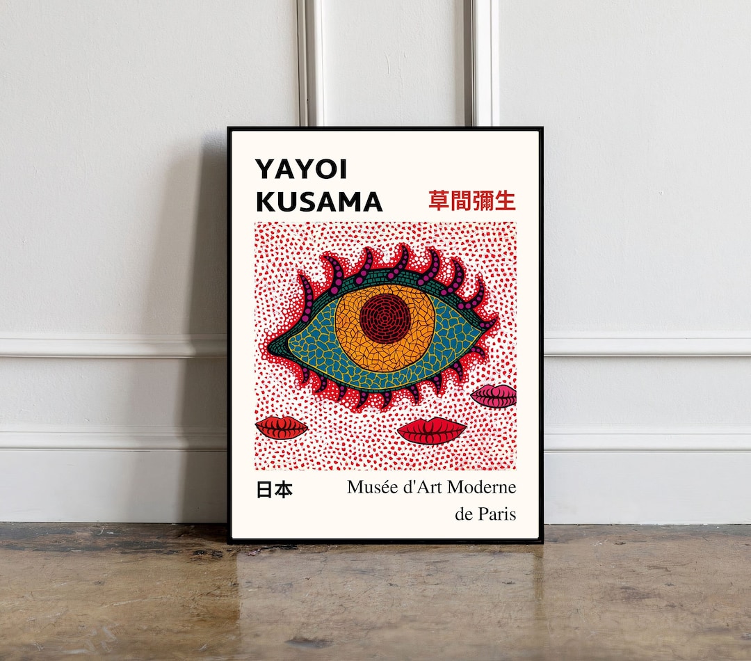 Yayoi Kusama Print, Yayoi Kusama Wall Art, Yayoi Kusama Wall Decor
