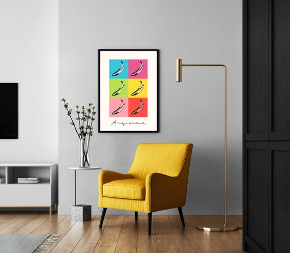 アンディ・ウォーホル バナナ ポップアート ポスター、アンディ