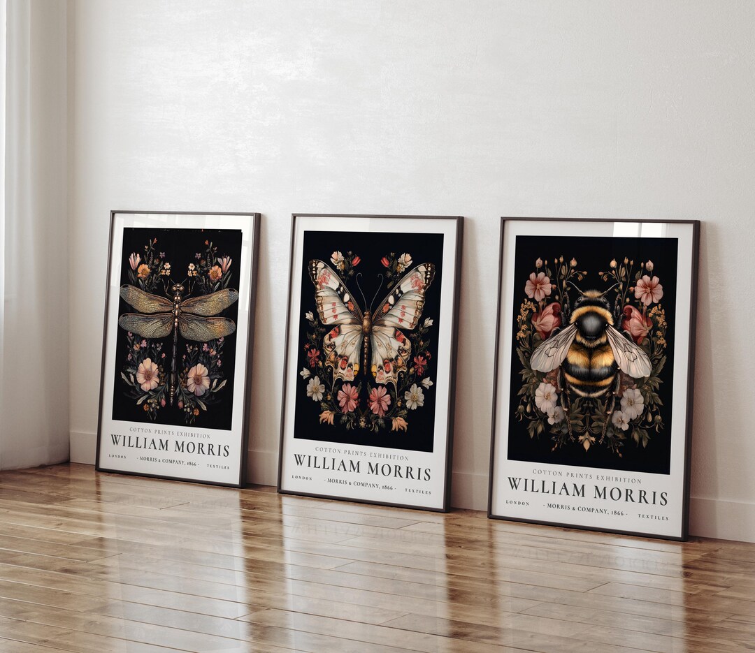 SET OF 3 William Morris Posters, William Morris Print, Morris Wall Art ...