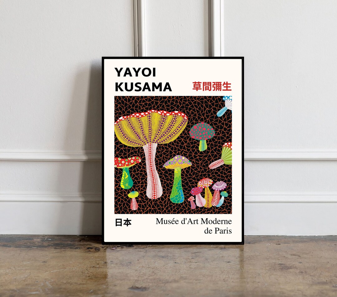 Yayoi Kusama Print, Yayoi Kusama Wall Art, Yayoi Kusama Wall Decor