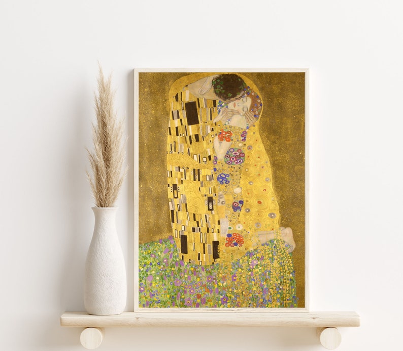 Gustav Klimt Poster, Gustav Klimt Wall art, Gustav Klimt The Kis Gustav Klimt Poster, Gustav Klimt Wall art, Gustav Klimt The Kis